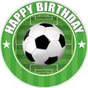 7.5 Inch Soccer Ball Cake Topper  Round Edible Birthday Cake Decorations, Happy Birthday Cake