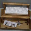 Tigvio Retro Wood Stand Plant Terrarium with 5 Air Planter Bulb Glass Vases, Perfect for Home, Office, or Wedding Decor. Great Desktop Propagation Station and Plant Lover Gift for Women (5 Bulb Vase)