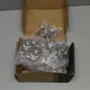 Chibery 20 Pack 1/2" Overlay 3D Soft Close Concealed Hinge, Face Frame Door, Small Angle Slow Close, Self Closing Hidden Satin Nickel, 105 Concealed Stainless Steel Hinges for Kitchen Cabinet Door