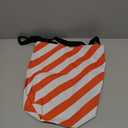 orange striped duffel bag
