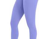 Sunzel Sunzfly Capri Leggings for Women, High Waisted Yoga Pants with Tummy Control for Workout Running Gym (Medium, Periwinkle)