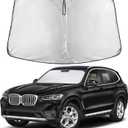 EcoNour Windshield Sunshade Compatible for BMW X3 2018-2024, 2025, 2026 Including sDrive30i, xDrive30i, M40i, and Hybrid Trims, Sun Visor for Front Window Sun Shade Cover, Car Accessories