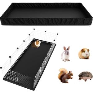 PJYuCien Guinea Pig Cage Liner, Waterproof Tarp Bottom pad for Rabbits, Easy to Install, Suitable for Totoro, Hedgehogs, Ferrets and Other Small Animals.Not Include Cage (24" X 60")