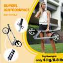 Kick Scooter for Kids Ages 6+, Teens & Adults, Adjustable Handlebars, Rear Brake, Big Wheel Foldable Scooter for Indoor & Outdoor