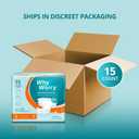 WhyWorry Adult Diapers with Tabs, Disposable Incontinence Briefs for Women & Men with Maximum Absorbency, Adult Briefs for Incontinence Overnight, Odor Control, Unisex, Small, 15 Count