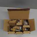 A15 LED Light Bulb 4W (40W Equivalent), 2700K Warm White, Dimmable Edison Filament, 400 Lumens, E26 Medium Base, Clear Glass  Ceiling Fan, Refrigerator/Appliance, Vanity & Chandelier (6-Pack)