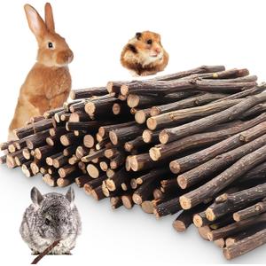 Apple Sticks,Premium Wooden Chew Stick Toys,250g Natural Apple Sticks for Guinea Pigs,Rabbits,Hamsters,Gerbils,Chinchillas and Small Rodents