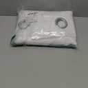 NICETOWN White Bedroom Curtain 72 inches Long - (50% Blackout) Grommet Sound Reducing Window Treatment Sound Reducing Privacy Thermal Drape Light Blocking for Living Room (1 Panel, W52 x L72)