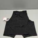 Design by Olivia Women's Dressy Casual Versatile Racerback Vest Tuxedo Suit Waistcoat (Medium, Black)