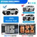 Titibett Floor Mats Trunk Liner Fit for 2025-2026 Toyota 4Runner 5-Seat Only Gas Floor Protector Trunk Cover Cargo Mat Compatible with 4Runner Interior Accessories, 4PCS