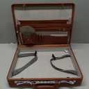 Briefcase for Men, Leather Attache Case with Lock, Hard Shell Business Briefcase, Fits 15.6-Inch Laptop