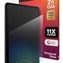 ZAGG XTR4 Screen Protector for iPad Pro 13" (M5)/ Pro 13" (M4) - 11X Stronger Tempered Glass, Blue Light Filter, Anti-Reflective, Ultra Smooth, Easy Install, Recycled Materials