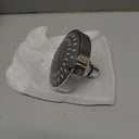 Shower Head 5 Settings Fixed Showerhead 4 Inch High Flow Bathroom Showerhead with Adjustable Brass Ball Joint for Luxury Shower Experience Even at Low Water Pressure (Chrome)