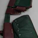 Nylon and Leather Tool Belt | Nylon Tool Pouch | Carpenter Tool Belt | Construction | Framers | Electrician Tool Belts | Drywall Tool Bags | Handyman | Electric (GREEN)