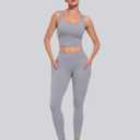 CHRLEISURE Leggings with Pockets for Women, High Waisted Tummy Control Workout Yoga Pants