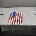 American Flag Shirt, Grey, XL Size