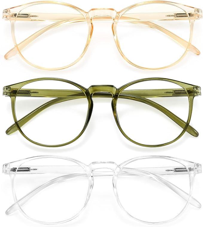 IBOANN Iconic Blue Light Glasses for Woman - Computer Glasses 99% Blue Light Blocking - Anti Eyestrain & UV Glare Protection
