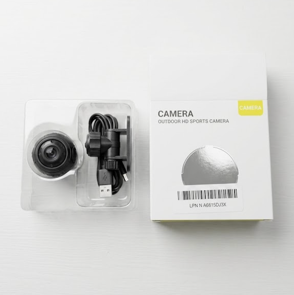 Outdoor HD Sports Camera, Camera with HD Night Vision for Home Outdoor and Sports