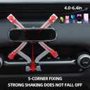 Compatible with Mazda CX50 Accessories Phone Holder, Snap-On Installation, Custom Fit for 2022-2026 Mazda CX50 Accessories(Black)