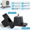 Mini Split Pad with Anti Vibration Rubber Pads, 38"x18"x3" Mini Split Condenser AC Pad for 9000-36000 BTU Ductless, Mini Split Pad for Outside and Anti-Vibration Rubber Base for Heat Pump