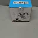 GROSCHE Milano Moka Pot | 3 Espresso Cup - 5 oz | Stovetop Espresso Percolator & Coffee Maker Portable, Ideal for Home and Camping, 3 espresso cups, Silver