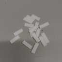 0.7X2.1 CM (0.27X0.82 inch) Stained Glass Strip,Clear Glass Mosaic Pieces DIY Mosaic Tiles Hobbies Art Crafts Material 200g(0.44lb) (White)