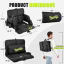 Wide Stadium Seats with Back Support for Bleachers, 23 in (Black)
