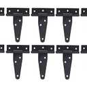 FGen 10pcs 3-inch Galvanized T-Shaped & Triangular Hinge Door