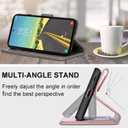 Designed for Google Pixel 8A Case Wallet,Women Flip Folio Cover with Embossed PU Leather Stand Credit Card Holders Slots Wrist Strap Phone Case for Google Pixel 8A (Gray Cube) (2)