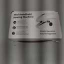 Xamanabu Handheld Sewing Machine for Beginners, Portable Mini Sewing Machine with Two Speed Modes, Easy to Operate and Fast Stitch Suitable for Clothes, Fabrics and Quick Home Repairs (White)