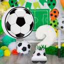 Hooqict Soccer Ball Pinata with Blindfold and Bat Stick Soccer Birthday Party Decorations for Kids Boys Men Sports Themed Party Supplies School Classroom Activities