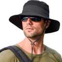 Sun Hats for Men Women Bucket Hat UPF 50+UV Protection Wide Brim with Neck Flap Hiking Beach Fishing Safari Hat