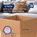 BOX USA Moving Boxes Large Heavy Duty 18x18x24 (6-Pack) Corrugated Cardboard Box for Shipping, Mailing, Packing, Packaging and Storage 18"L x 18"W x 24"H