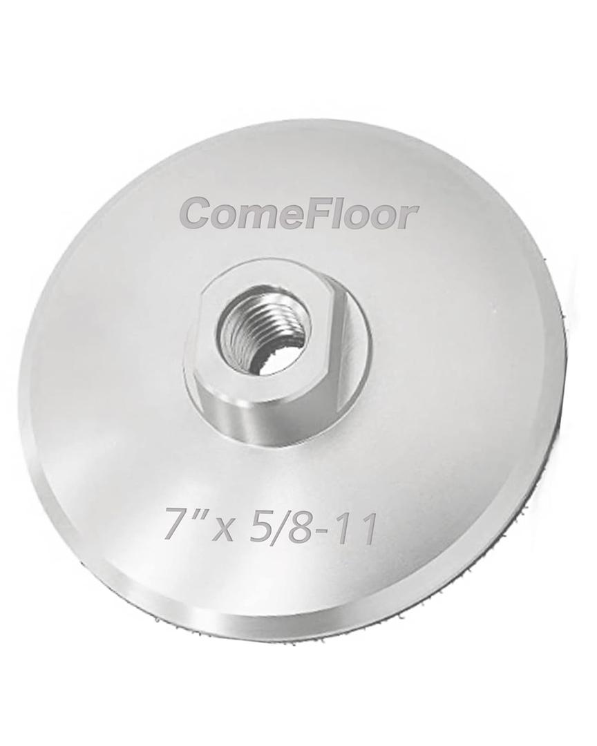 Aluminum Backer Pad Hook and Loop Backing Pad with 5/8-11 Thread (7")