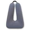 FHSGGP Travel Pillow Car Pillow Kid Car Sleeping The Sleeping Aid for Adults and Kids on Road Trips Sponge Kids Travel Pillow Provides Body and Head Support Gray