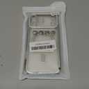 for iPhone Case,Plating Electroplated Glitter Bling Sparkle Diamond Frame Magnetic Case for iPhone, Compatible with MagSafe Wireless Charging (Silver,iPhone 17 Pro Max)