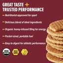 Honey Stinger Organic Almond Butter Maple Waffle, Energy Stroopwafel for Exercise, Endurance and Performance, Sports Nutrition for Home & Gym, Pre and Post Workout, 16.96 Ounce (Pack of 16) (EXP 05/20/27)