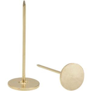 uxcell Upholstery Nails Tacks 18mmx50mm Flat Head Furniture Nails Gold Tone for Furniture Sofa Headboards, 60 Pcs