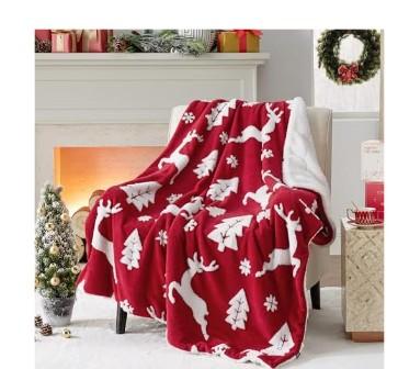 Bedsure Christmas Throw Blanket - Soft and Warm Sherpa Christmas 3D Gingerbread Throw Blankets for Couch, Sofa, Bed, Decoration Gift 50"x60"