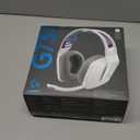 Logitech G733 Lightspeed Wireless Gaming Headset with Suspension Headband, LIGHTSYNC RGB, Blue VO!CE mic Technology and PRO-G Audio Drivers - White