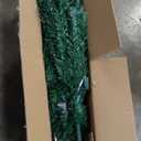 Goplus 5ft Fiber Optic Artificial Christmas Tree, Pre-Lit Xmas Tree with Colorful LED Lights, 8 Lighting Modes, 180 Branch Tips, Foldable Metal Base, for Home Office Party Holiday Decor