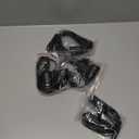 Coume 12ft Extension Hanging Lantern Cord Cable Extension Light Hanging Lantern Pendant Lamp Cord with Switch Plug, E26 E27 Bulb Socket and Hooks for Kitchen Bedroom Plant Growth Light(Black,4 Pcs)