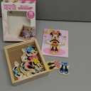 Melissa & Doug Disney Minnie Mouse Dress-Up Puzzle, 18 Pieces Mix and Match Outfits, Sorting & Matching Toy with Storage Case, Educational Puzzle for Toddlers Ages 3+