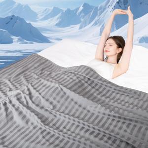 Elegear Revolutionary Cooling Blanket King, Absorbs Heat to Keep Body Cool for Night Sweats, Double Sided Arc-Chill 3.0 Cool Fiber Q-Max>0.5, Lightweight Summer Cold Blankets Sleeping 90 x 108