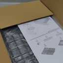 4 Pack Closet Organizers and Storage Shelves for Clothes, 4 Tier Stackable Closet Storage Basket Bin Container for Clothing Sweater Jean, Narrow, Foldable, Sturdy Metal System Organizer Shelf (Black)