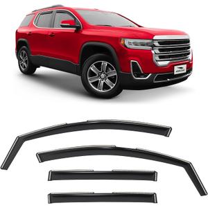 Voron Glass in-Channel Extra Durable Rain Guards for GMC Acadia 2017-2023, Window Deflectors, Vent Window Visors, 4 Pieces - 200577