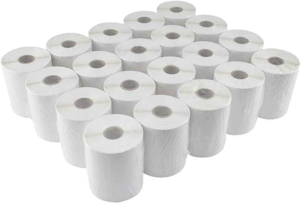 L LIKED 20 Rolls of 4" x 6" Direct Thermal Shipping Labels with 250 Labels/Roll - Compatible with Zebra 2844 ZP-450 ZP-500 ZP-505