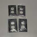 Classic Architecture Wall Plates,Light Switch covers, Electrical Outlet Covers, Duplex receptacle wall plates,Mid Size Bamboo Fiber Material Switch plates Matte Black (1 Gang Duplex 4PK)