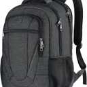 BIKROD Travel Laptop Backpack, 17 Inch Extra Large School Backpacks for Teen Boys and Girls, Black Water Resistant Women Back Pack, Business Men Sturdy Computer Bag