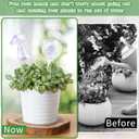 Hysagtek 4 Pack Plant Watering Globes, Self Watering Planter Insert, Plant Watering Bulbs Devices for Indoor and Outdoor Plants, Hand Blown Clear Glass Mushroom Watering Bulbs